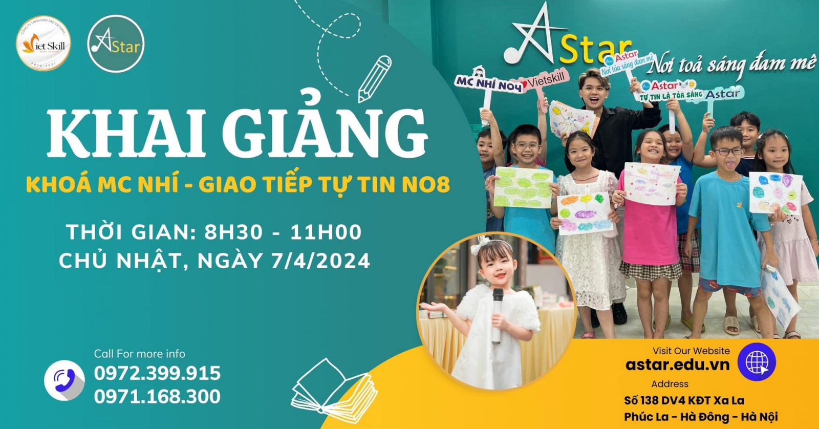 KHAI GIẢNG LỚP MC NHÍ N08